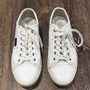 Dolce & Gabbana White Leather Sport Sneakers